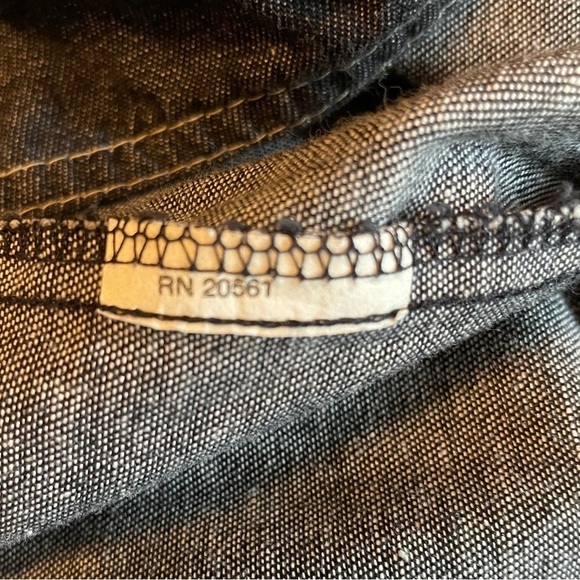 Oscar de la Renta for SWIRL Made USA 🇺🇸 Black Denim Shirt Dress Size M Vintage - Picture 13 of 13